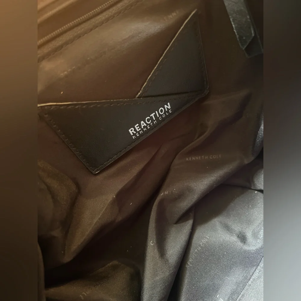 Kenneth Cole Reaction Black and Cream Backpack